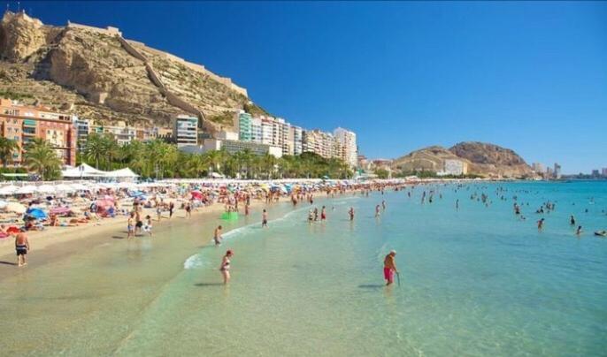 Alicante Centre ,Plage Et Quartier Anime,Wifi ,Climatisation Екстериор снимка